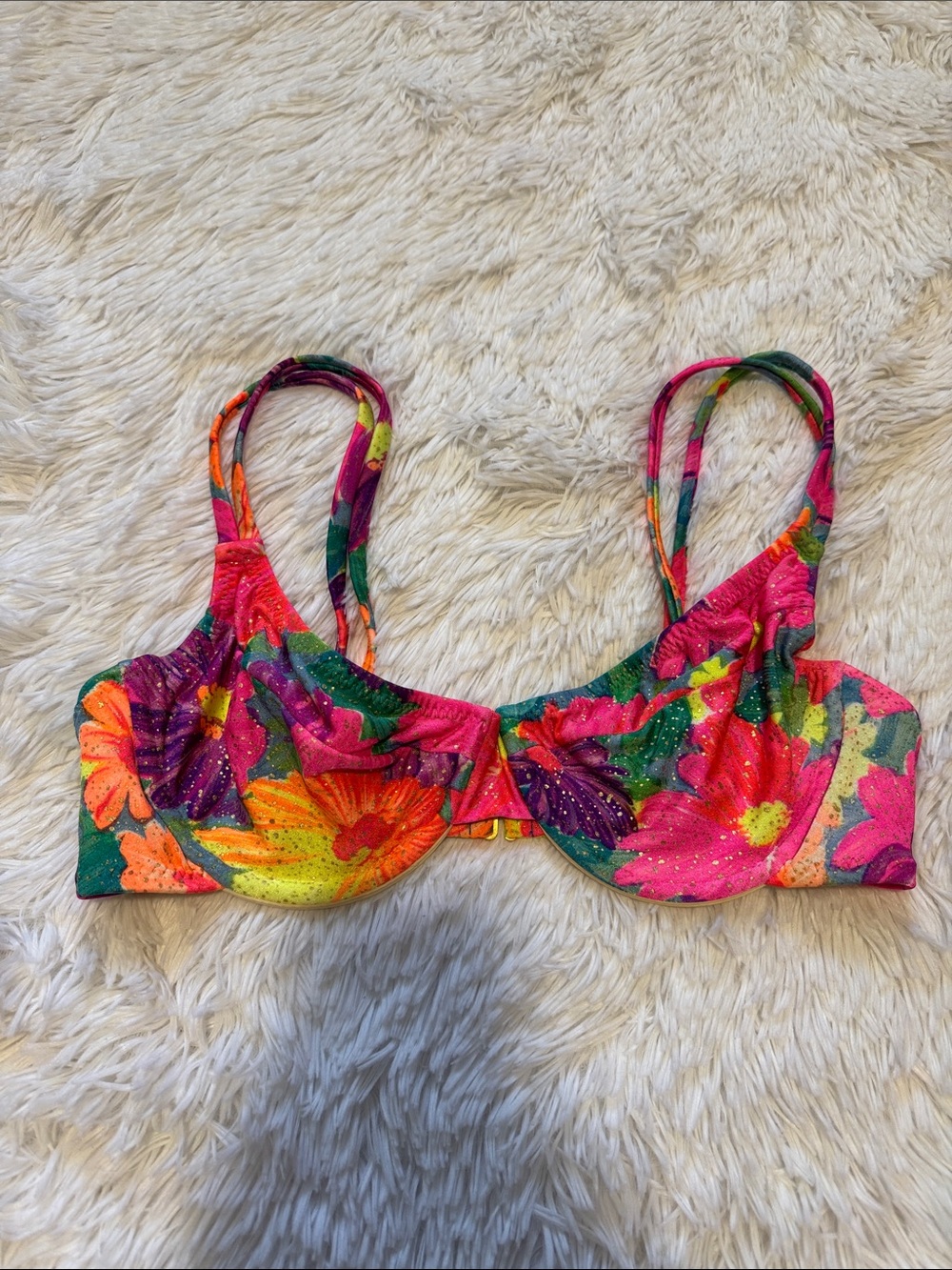 Vintage Tara Grinna Bikini Top Size 38-42B